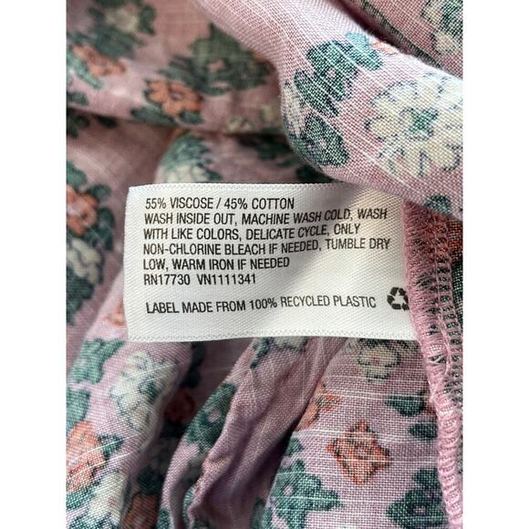 Knox Rosa Womens L Pink Boxy Loose Fitting V Neck Pockets Lagen Look Dress - Picture 5 of 8